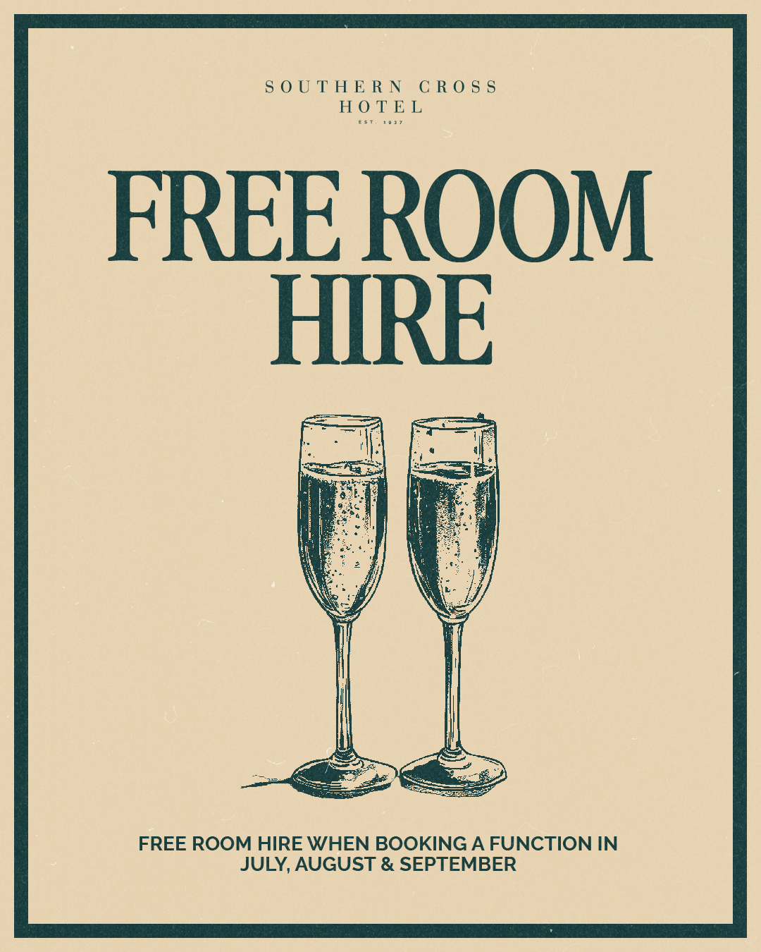 Free Room Hire