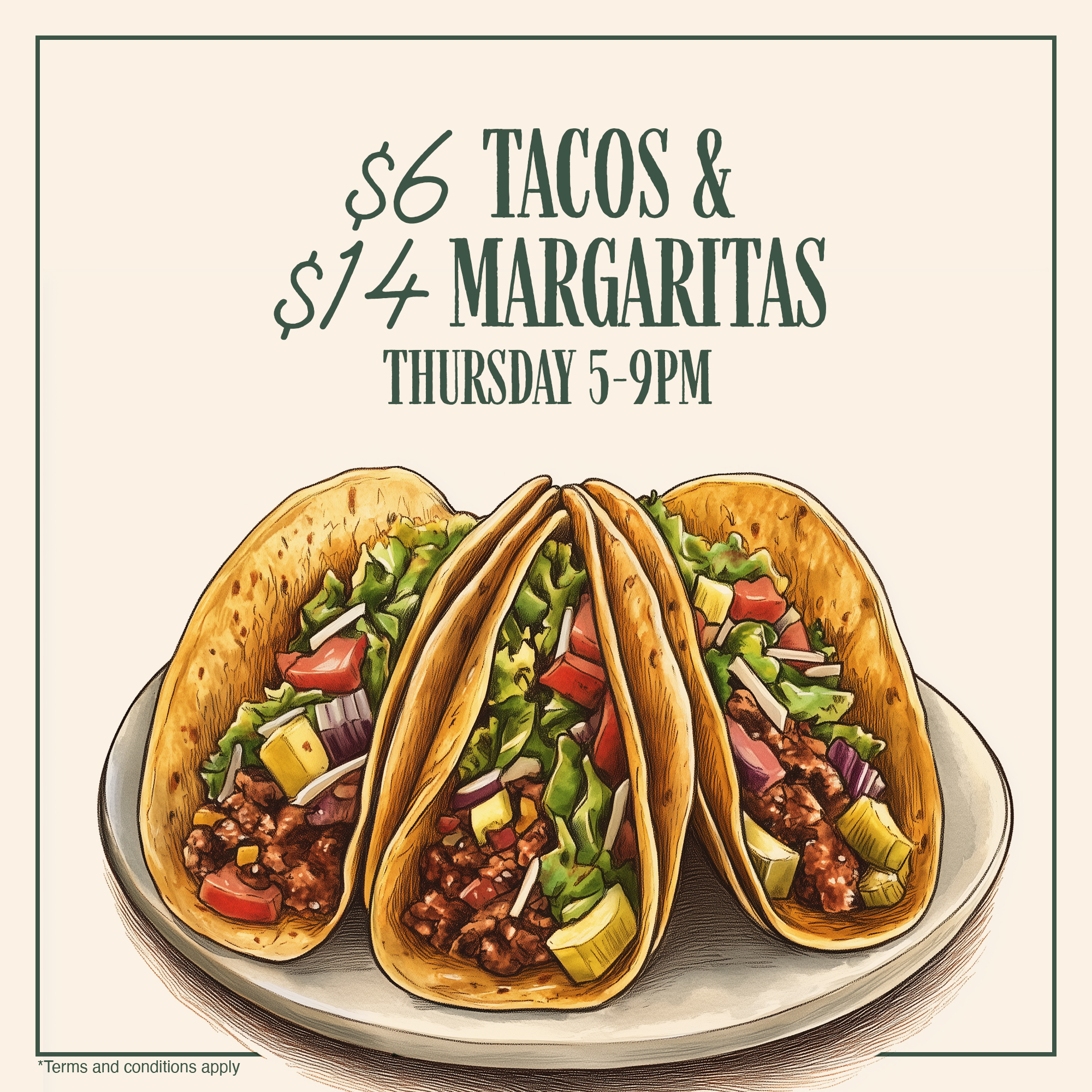 THURSDAY | TACOS & MARGIS
